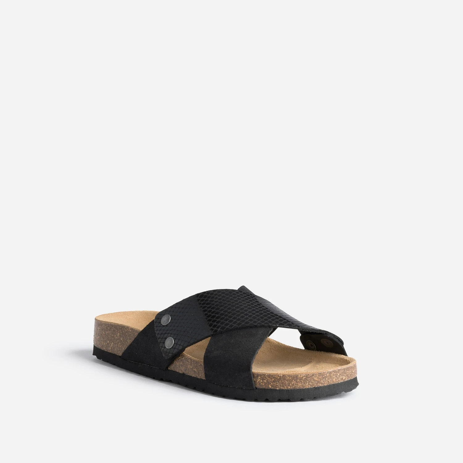 Mule Anatomique Noire En Cuir Velours 4 Mule Anatomique Noire En Cuir Velours – Image 2