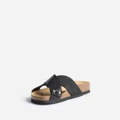 Mule Anatomique Noire En Cuir Velours 10 Mule Anatomique Noire En Cuir Velours -Univers Chaussure Magasin WWWERM 10382780050 2