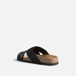 Mule Anatomique Noire En Cuir Velours 11 Mule Anatomique Noire En Cuir Velours -Univers Chaussure Magasin WWWERM 10382780050 3