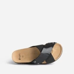 Mule Anatomique Noire En Cuir Velours 12 Mule Anatomique Noire En Cuir Velours -Univers Chaussure Magasin WWWERM 10382780050 4