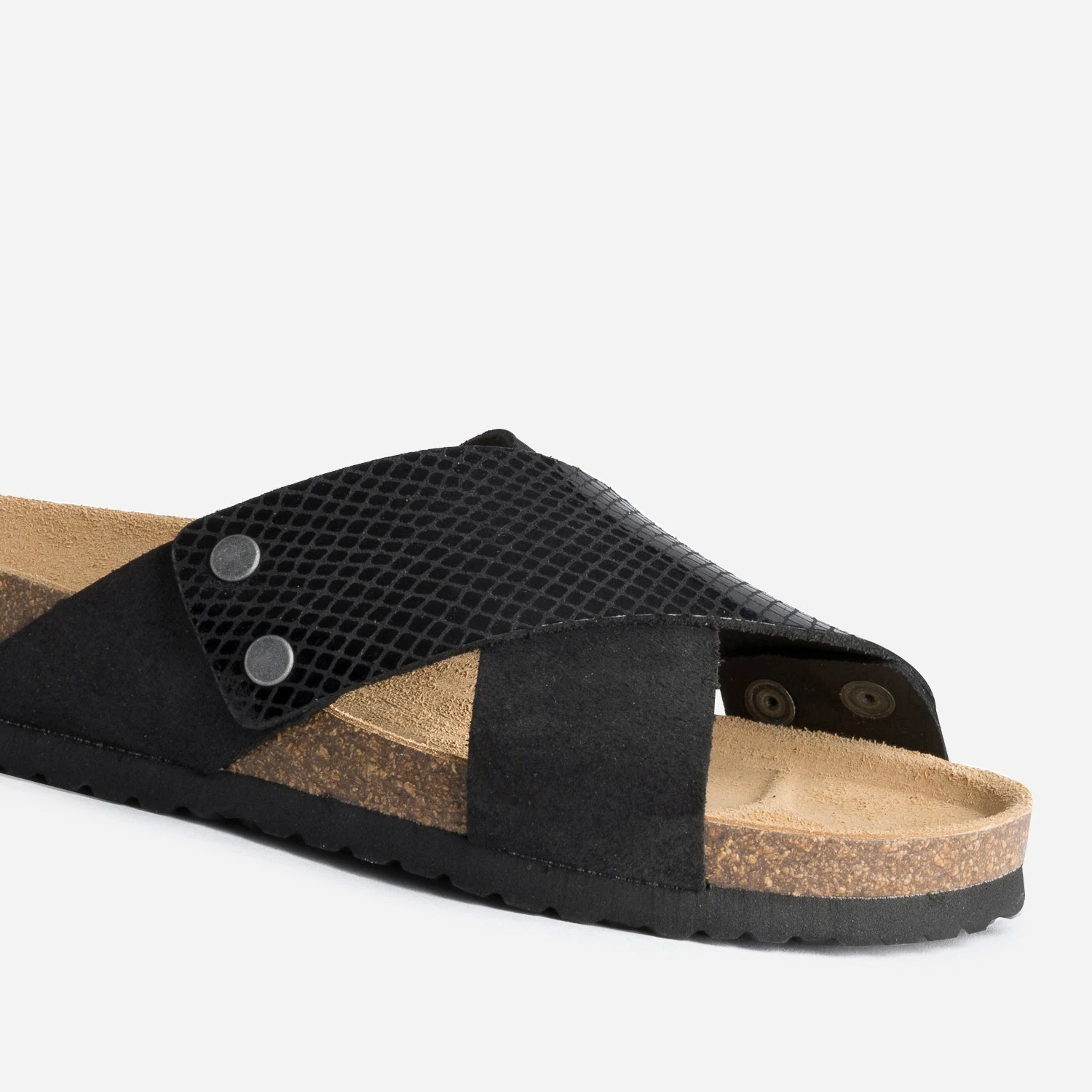 Mule Anatomique Noire En Cuir Velours 8 Mule Anatomique Noire En Cuir Velours – Image 6