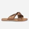 Mule TEXTO Bronze En Cuir à Brides Souples Croisées -Univers Chaussure Magasin WWWERM 10382780616 0