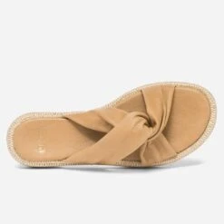 Mule Beige En Cuir à Brides Souples -Univers Chaussure Magasin WWWERM 10382780656 3