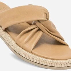 Mule Beige En Cuir à Brides Souples -Univers Chaussure Magasin WWWERM 10382780656 4