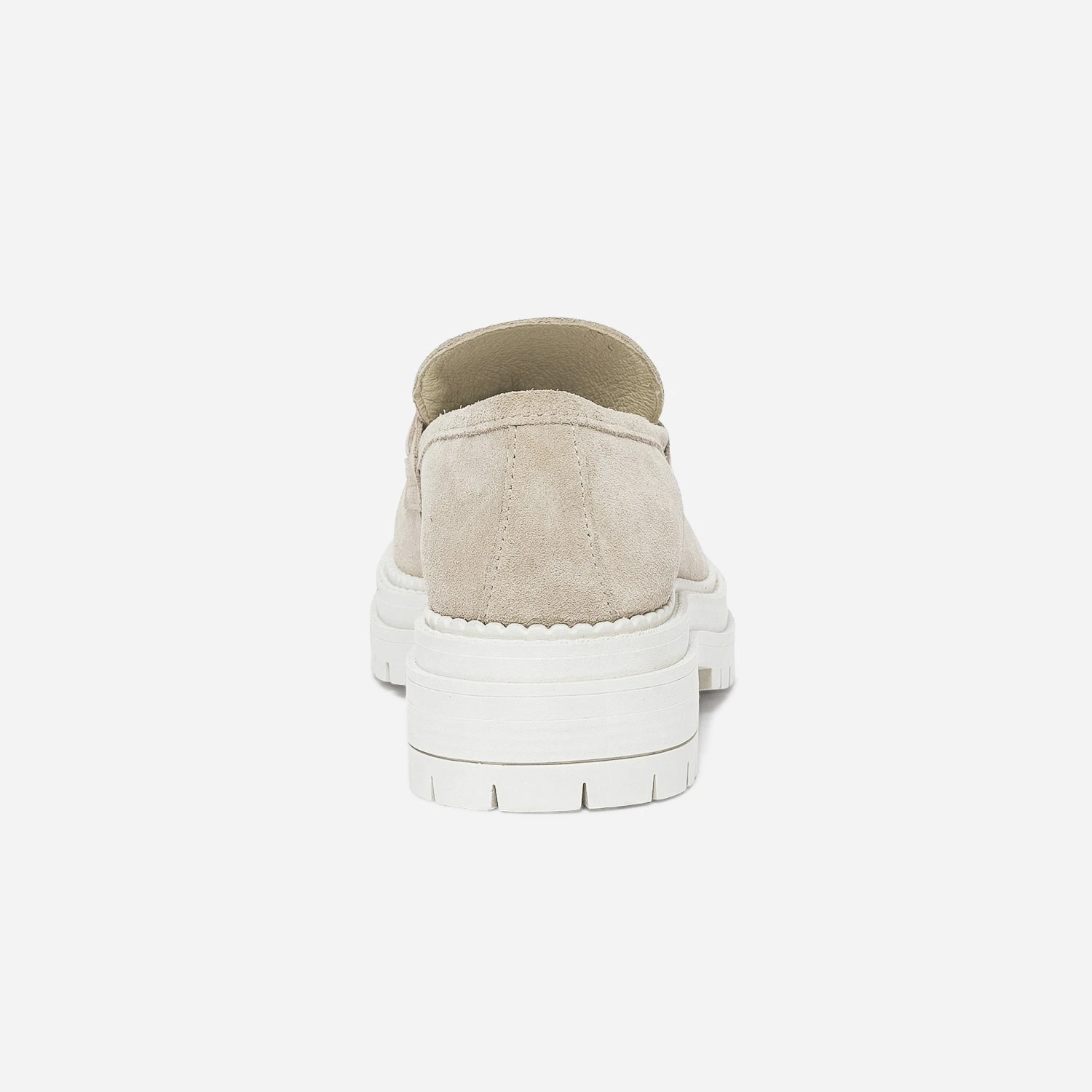 Mocassin TEXTO Beige Cuir Velours Semelle épaisse 6 Mocassin TEXTO Beige Cuir Velours Semelle épaisse – Image 4