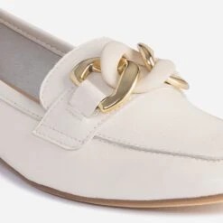 Mocassin Beige éco-conçu En Cuir -Univers Chaussure Magasin WWWERM 10383580019 5