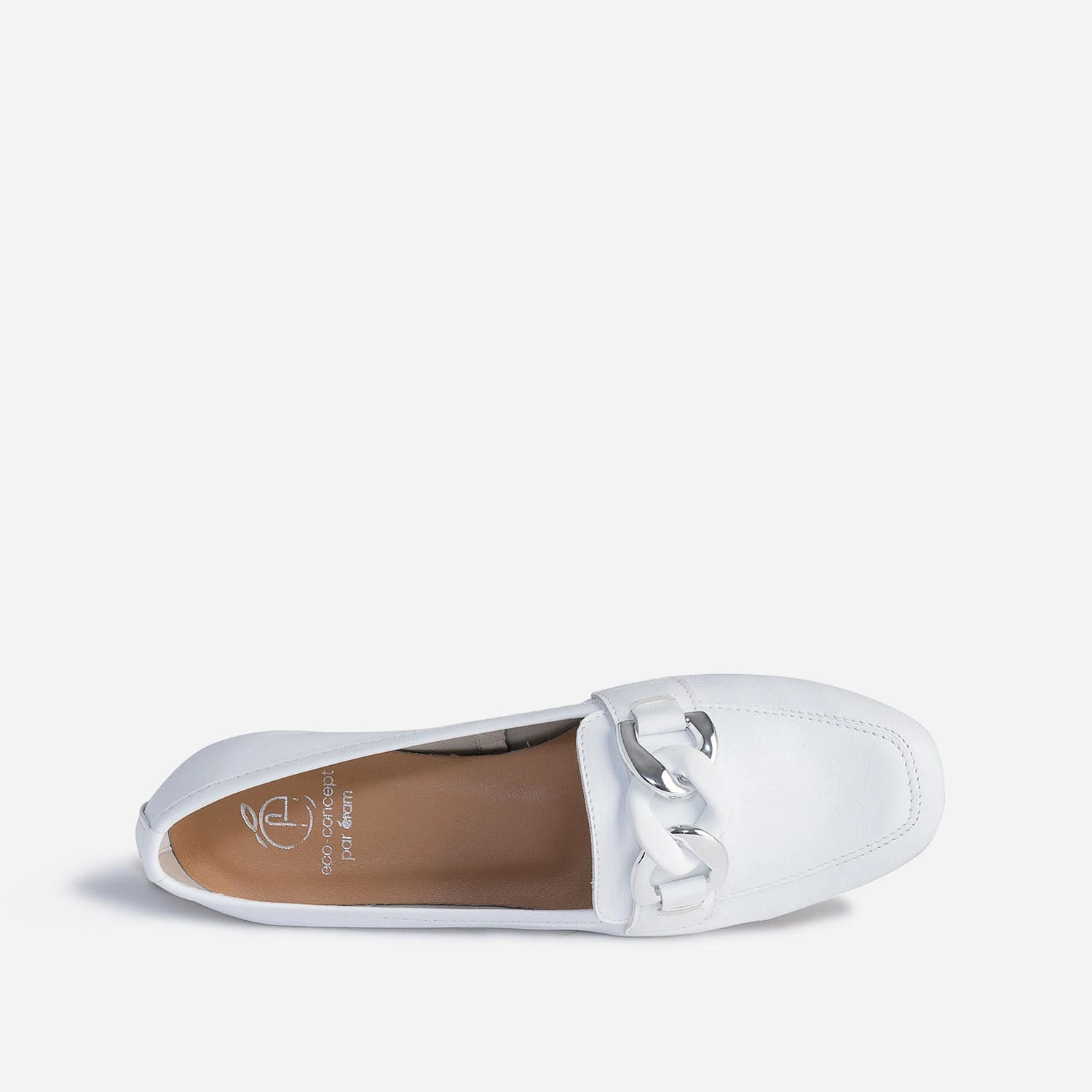 Mocassin Blanc éco-conçu En Cuir 7 Mocassin Blanc éco-conçu En Cuir – Image 5