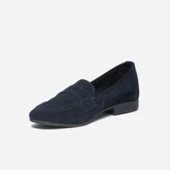 Mocassin Marine éco-conçu En Cuir Velours -Univers Chaussure Magasin WWWERM 10383580040 2