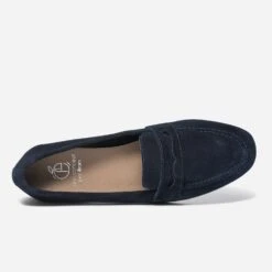 Mocassin Marine éco-conçu En Cuir Velours -Univers Chaussure Magasin WWWERM 10383580040 4