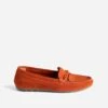 Mocassin Rouge Orangé En Cuir Velours 1 Mocassin Rouge Orangé En Cuir Velours -Univers Chaussure Magasin WWWERM 10383580046 0