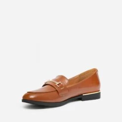 Mocassin Cognac Détails Dorés -Univers Chaussure Magasin WWWERM 10383580138 2