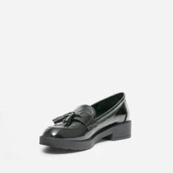 Mocassin Noir Vernis à Pompons -Univers Chaussure Magasin WWWERM 10383580202 2