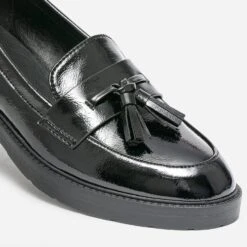 Mocassin Noir Vernis à Pompons -Univers Chaussure Magasin WWWERM 10383580202 5