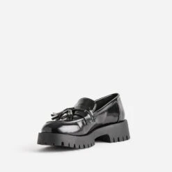 Mocassin TEXTO Noir Avec Pampille Semelle Crantée -Univers Chaussure Magasin WWWERM 10383580207 2