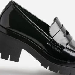 Mocassin TEXTO Noir à Talon Cranté -Univers Chaussure Magasin WWWERM 10383580224 5