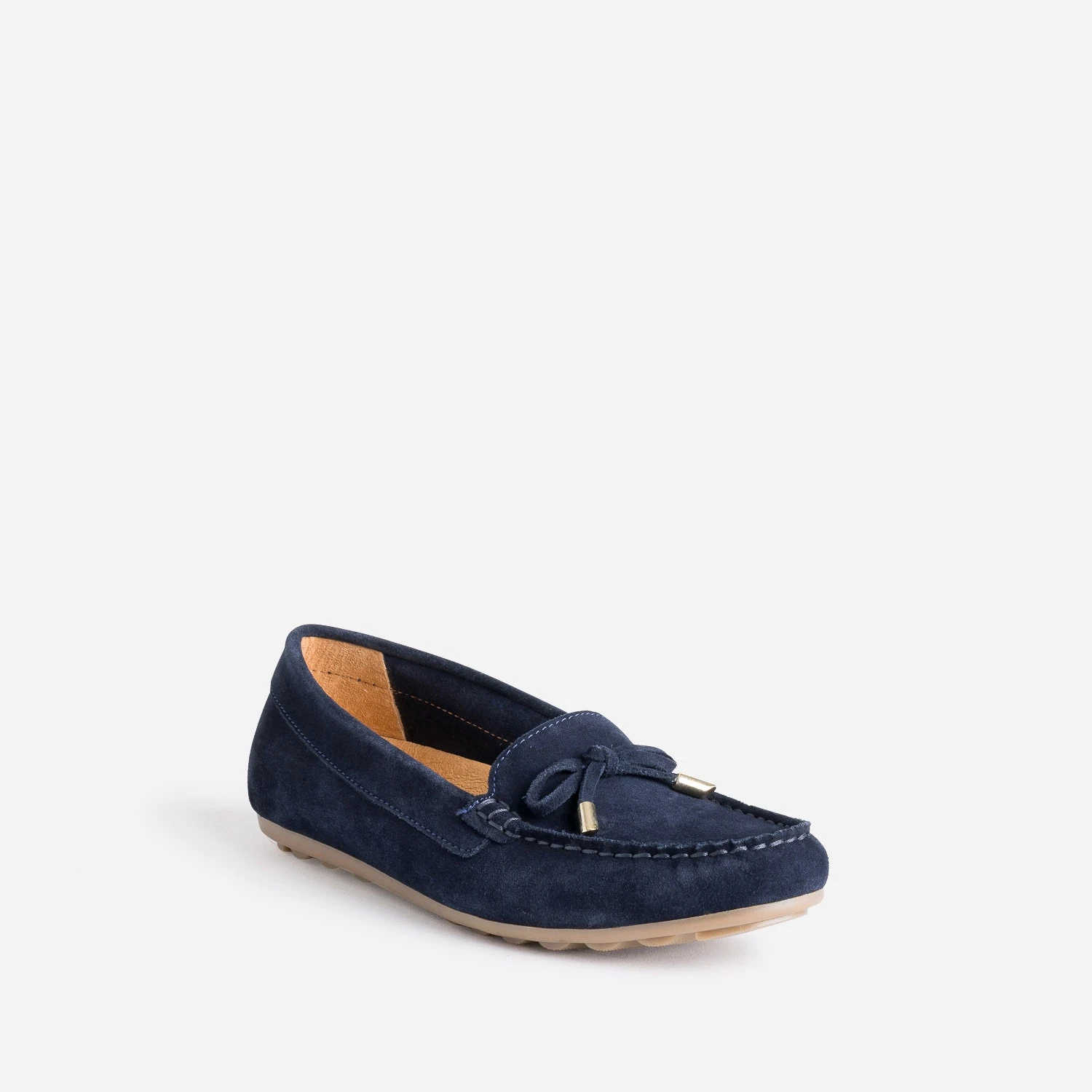 Mocassin Bleu Marine En Cuir Velours 5 Mocassin Bleu Marine En Cuir Velours – Image 3