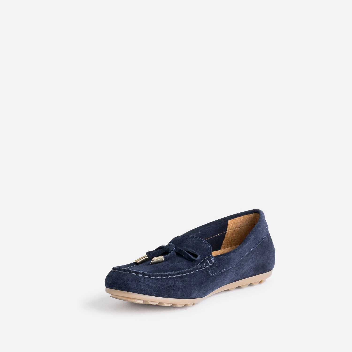 Mocassin Bleu Marine En Cuir Velours 6 Mocassin Bleu Marine En Cuir Velours – Image 4