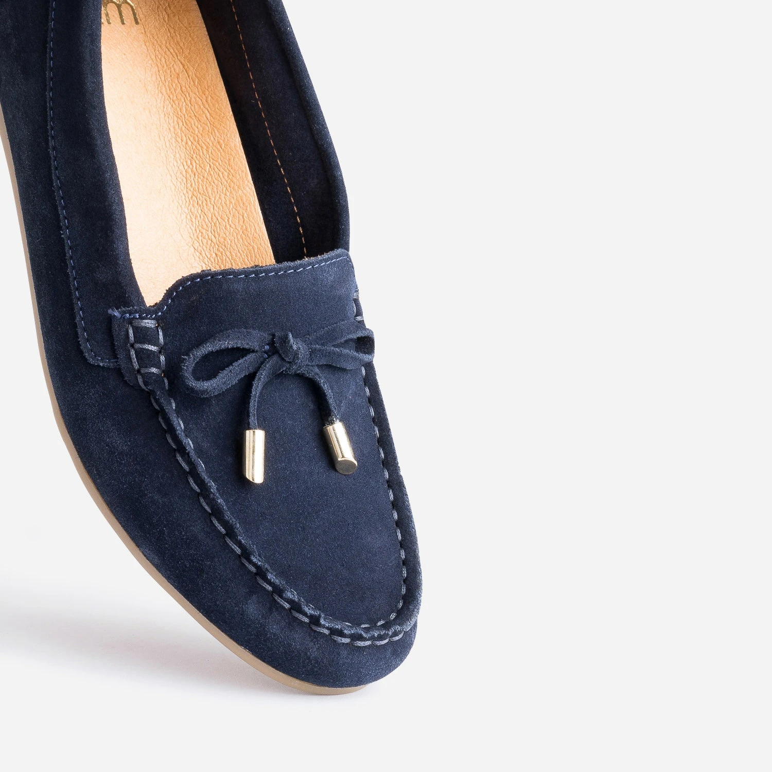 Mocassin Bleu Marine En Cuir Velours 9 Mocassin Bleu Marine En Cuir Velours – Image 7