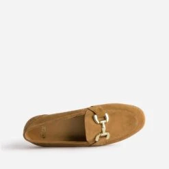 Mocassin Cognac En Cuir Velours -Univers Chaussure Magasin WWWERM 10383580366 4