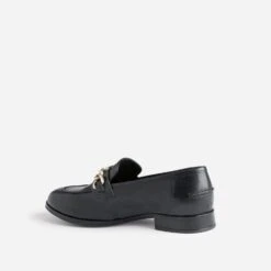 Mocassin Noir En Cuir à Chaîne -Univers Chaussure Magasin WWWERM 10383580386 3