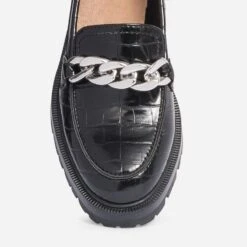 Mocassin TEXTO Noir Embossé Croco -Univers Chaussure Magasin WWWERM 10383580394 5