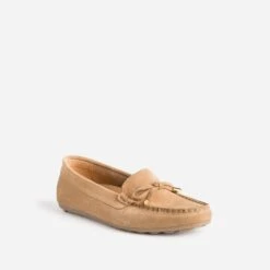 Mocassin Camel En Cuir Velours éco-conçu -Univers Chaussure Magasin WWWERM 10383580403 1