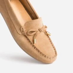 Mocassin Camel En Cuir Velours éco-conçu -Univers Chaussure Magasin WWWERM 10383580403 5