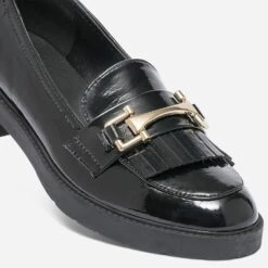 Mocassin Noir Verni à Franges 13 Mocassin Noir Verni à Franges -Univers Chaussure Magasin WWWERM 10383580416 5