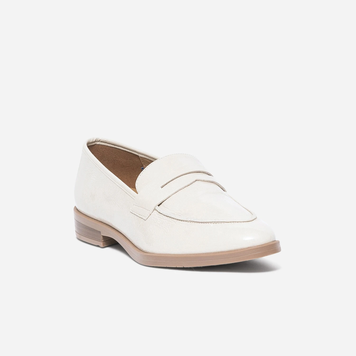 Mocassin ERAM FLEX écru En Cuir Verni 4 Mocassin ERAM FLEX écru En Cuir Verni – Image 2