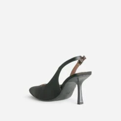 Escarpin Slingback TEXTO Noir Satiné -Univers Chaussure Magasin WWWERM 10383930009 3