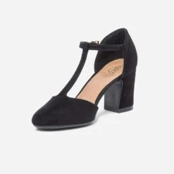 Salomé Noire Suédée éco-conçu à Talon 12 Salomé Noire Suédée éco-conçu à Talon -Univers Chaussure Magasin WWWERM 10383930083 2