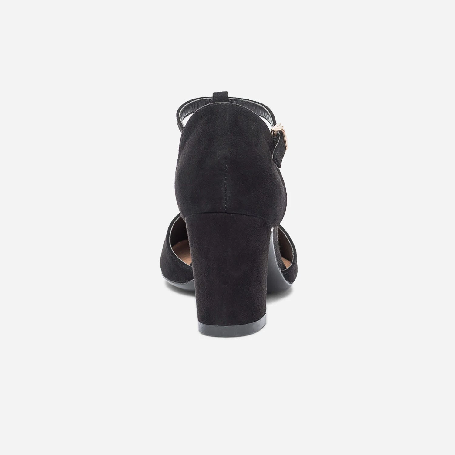 Salomé Noire Suédée éco-conçu à Talon 7 Salomé Noire Suédée éco-conçu à Talon – Image 5