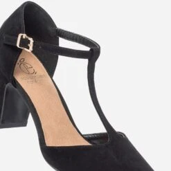 Salomé Noire Suédée éco-conçu à Talon 15 Salomé Noire Suédée éco-conçu à Talon -Univers Chaussure Magasin WWWERM 10383930083 5