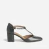 Escarpin-salomé Noir éco-conçu En Cuir -Univers Chaussure Magasin WWWERM 10383930107 0