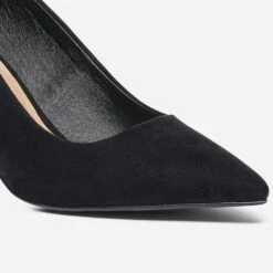 Escarpin TEXTO Noir Suédé éco-conçu à Talon Fin 13 Escarpin TEXTO Noir Suédé éco-conçu à Talon Fin -Univers Chaussure Magasin WWWERM 10383960002 5