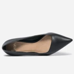 Escarpin TEXTO Noir Avec Découpe Biais 14 Escarpin TEXTO Noir Avec Découpe Biais -Univers Chaussure Magasin WWWERM 10383960004 4