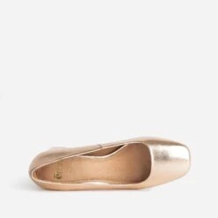 Escarpin Rose Cuivré Métallisé à Bout Carré -Univers Chaussure Magasin WWWERM 10383960016 4