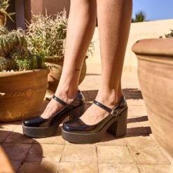 Babies TEXTO Noire Vernie à Plateforme -Univers Chaussure Magasin WWWERM 10383960023 8