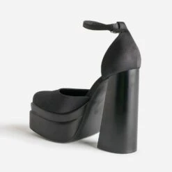 Babies Noire Satiné à Maxi Plateforme -Univers Chaussure Magasin WWWERM 10383960074 3