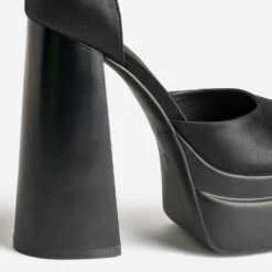 Babies Noire Satiné à Maxi Plateforme -Univers Chaussure Magasin WWWERM 10383960074 5