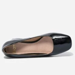 Escarpin Noir Verni à Bout Carré 12 Escarpin Noir Verni à Bout Carré -Univers Chaussure Magasin WWWERM 10383960773 4