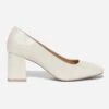 Escarpin écru Verni à Bout Carré -Univers Chaussure Magasin WWWERM 10383960775 0