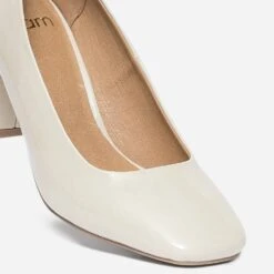 Escarpin écru Verni à Bout Carré -Univers Chaussure Magasin WWWERM 10383960775 5