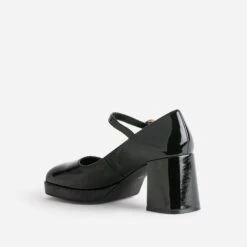 Babies à Talon Noir Verni à Plateforme -Univers Chaussure Magasin WWWERM 10383960786 3