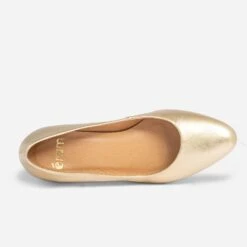 Escarpin Doré En Cuir 14 Escarpin Doré En Cuir -Univers Chaussure Magasin WWWERM 10383990073 4