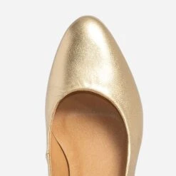 Escarpin Doré En Cuir 15 Escarpin Doré En Cuir -Univers Chaussure Magasin WWWERM 10383990073 5