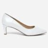 Escarpin Blanc Nacré En Cuir 1 Escarpin Blanc Nacré En Cuir -Univers Chaussure Magasin WWWERM 10383990075 0
