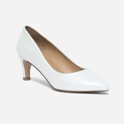 Escarpin Blanc Nacré En Cuir -Univers Chaussure Magasin WWWERM 10383990075 1