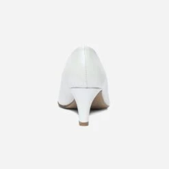 Escarpin Blanc Nacré En Cuir -Univers Chaussure Magasin WWWERM 10383990075 3