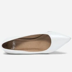Escarpin Blanc Nacré En Cuir -Univers Chaussure Magasin WWWERM 10383990075 4